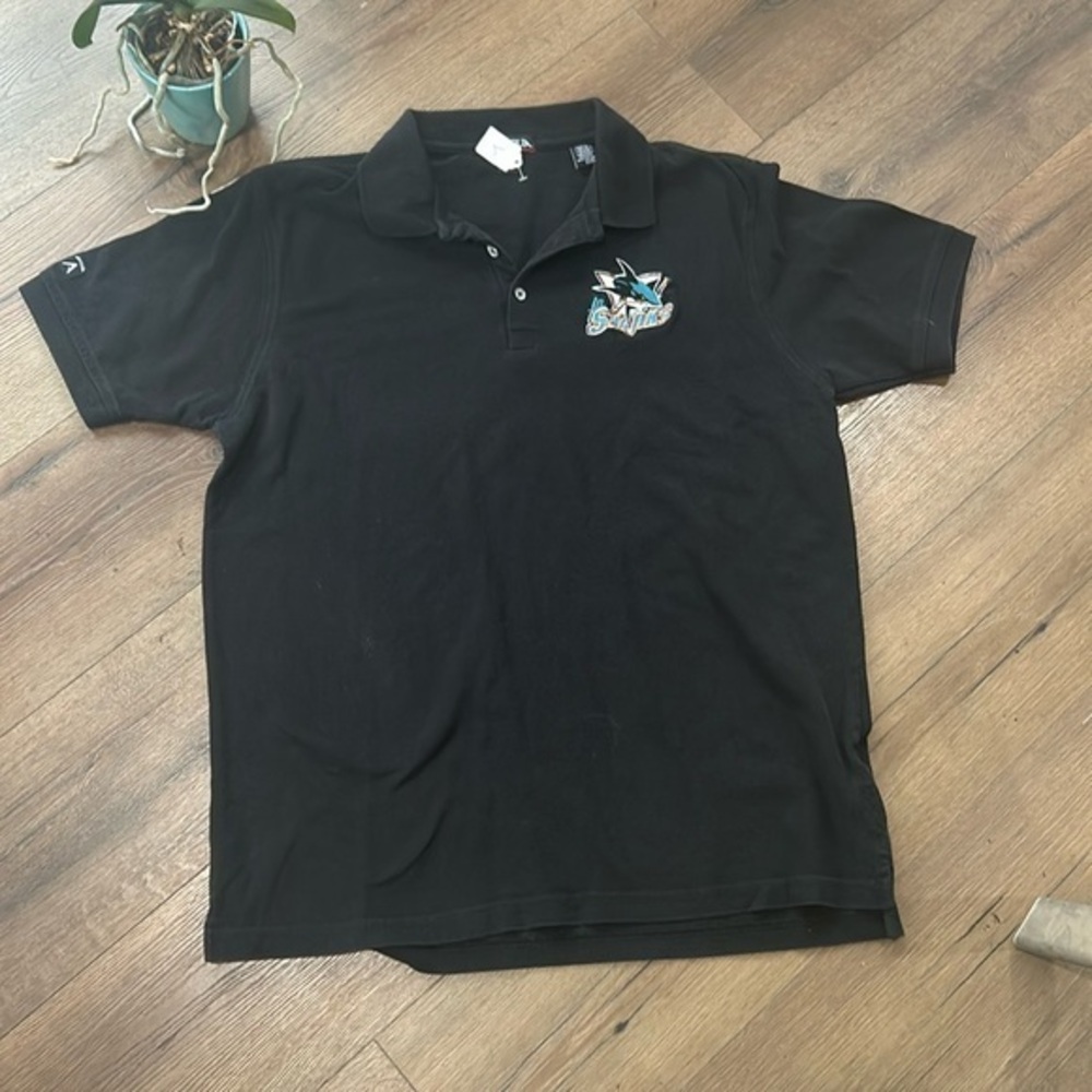 San Jose Sharks Shirt !  Vintage ! Large !